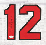 Lafayette Fat Lever Signed Portland Trail Blazers Jersey (JSA) 2xAll Star Guard