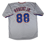 Luis Robert New York Signed Gray Baseball Jersey BAS