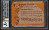 Magic Johnson "HOF 02" Signed 1981 Topps #21 Card Auto 10! BAS Slab #13630884
