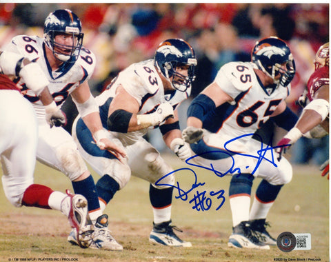 David Diaz Infante Autographed Denver Broncos 8x10 Photo Beckett 55804
