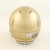 Raghib "Rocket" Ismail Signed Notre Dame Fighting Irish Mini Helmet (Beckett QR)