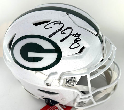 Packers JOSH JACOBS Signed Full Size Authentic ALTERNATE Speed FLEX Helmet AUTO