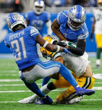 Kerby Joseph Signed Detroit Lions Jersey (JSA) 2022 3rd Rnd Draft Pick/ Illinois