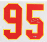 Chris Jones Signed Kansas City Chiefs Framed Jersey Display 3xSuper Bowl Champ