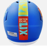 Super Bowl 59 Riddell Royal Blue SPEED REPLICA Full Size Football Helmet