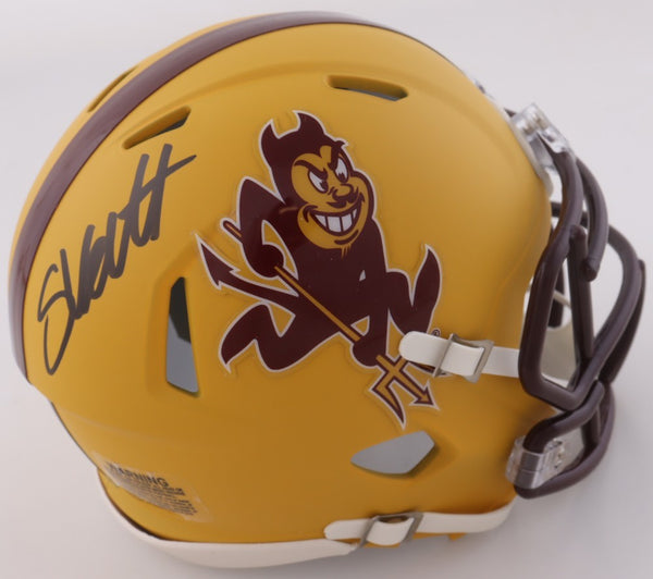 Cam Skattebo Signed Arizona State Mini-Helmet (JSA COA) New York Giants R.B