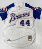 HANK AARON Signed Official 1974 Mitchell & Ness Jersey AUTO - JSA