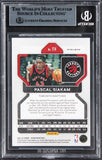 Raptors Pascal Siakam Signed 2021 Panini Prizm Silver #174 Card BAS Slabbed