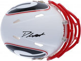 D'andre Swift Georgia Bulldogs Signed Riddell AMP Alternate Speed Mini Helmet