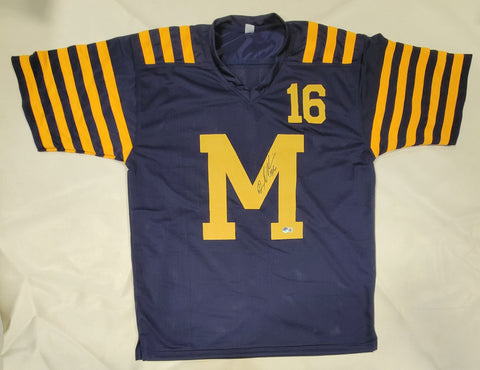 DENARD ROBINSON SIGNED COLLEGE STYLE CUSTOM XL JERSEY BECKETT QR