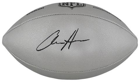 Aidan Hutchinson Signed Wilson Duke Silver NFL F/S Replica Football - (SS COA)