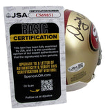 Dwight Clark/Steve Young Signed/Auto 49ers Mini Football Helmet JSA 213102