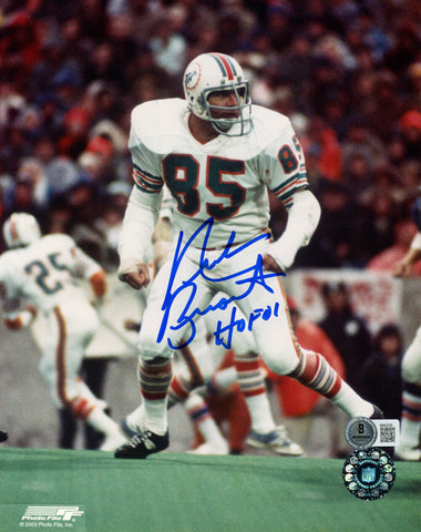 Nick Buoniconti Signed Miami Dolphins 8x10 Photo HOF Beckett 47795