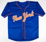 Luis Robert Signed New York Mets Jersey (Beckett) 2020 Gold Glove Center Fielder