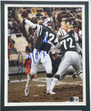 Joe Namath Autographed Framed 8x10 Photo New York Jets "x12" Beckett QR #AE31730