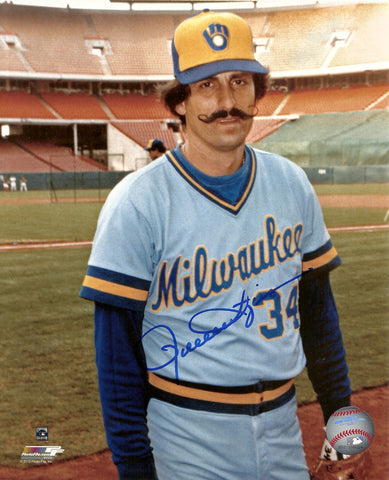 Brewers Hall of Famer ROLLIE FINGERS Signed 8x10 Photo #2 AUTO ~ HOF MVP CY