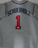 Braves JOHN SCHUERHOLZ Signed Custom Replica Atlanta Grey Jersey AUTO - JSA
