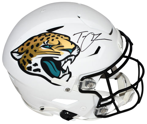TREVOR LAWRENCE SIGNED JACKSONVILLE JAGUARS WHITE AUTHENTIC SPEEDFLEX HELMET