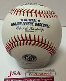 Brewers HENRY "HANK" AARON Signed 50th Anniversary Baseball #2 AUTO Braves JSA