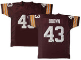 Larry Brown of the Redskins Autographed "72 MVP" Custom #43 Jersey Beckett