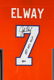 John Elway Autographed/Inscribed "1987 NFL MVP" DLX Framed Nike Broncos JSY BAS