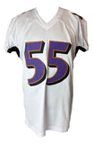 Terrell Suggs Baltimore Signed White Pro-Cut Football Jersey BAS