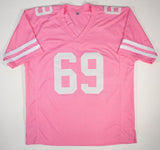 Jenna Jameson Signed Pink #69 Football Jersey (Beckett) XXX Adult Film Star