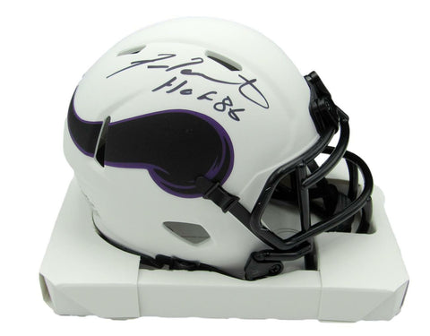 Fran Tarkenton HOF Signed/Inscribe Vikings Lunar Eclipse Mini Helmet JSA 159052