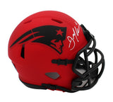 Julian Edelman Signed New England Patriots Speed Rave NFL Mini Helmet