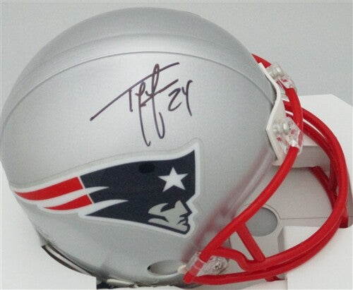 Patriots TY LAW Signed Riddell Mini Helmet AUTO - 3 x SB Champ - HOF 19 - BCA