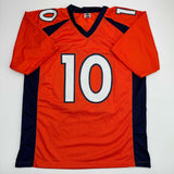 Autographed/Signed Emmanuel Sanders Denver Orange Football Jersey JSA COA