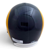 Marshall Faulk Signed Rams VSR4 Rep Throwback Helmet w/ Inscriptions - Beckett