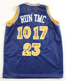 Tim Hardaway, Mitch Richmond & Chris Mullin Signed Warriors Blue Jersey Beckett