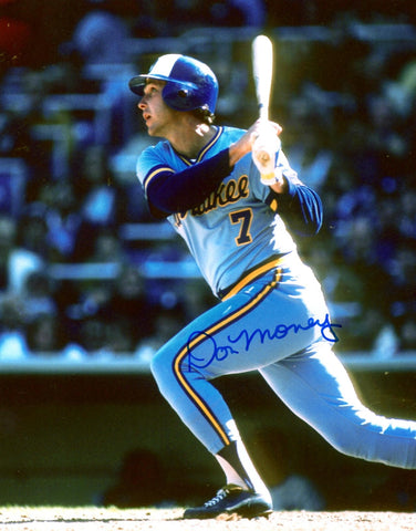 Milw Brewers DON MONEY Signed 8x10 Photo #3 AUTO - 1982 World Series