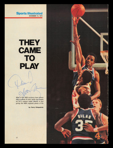 David Thompson Autographed Signed 8x11 Magazine Photo Denver Nuggets SKU #237855