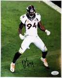 Demarcus Ware Autographed Broncos Super Bowl 50 8x10 Photo JSA COA