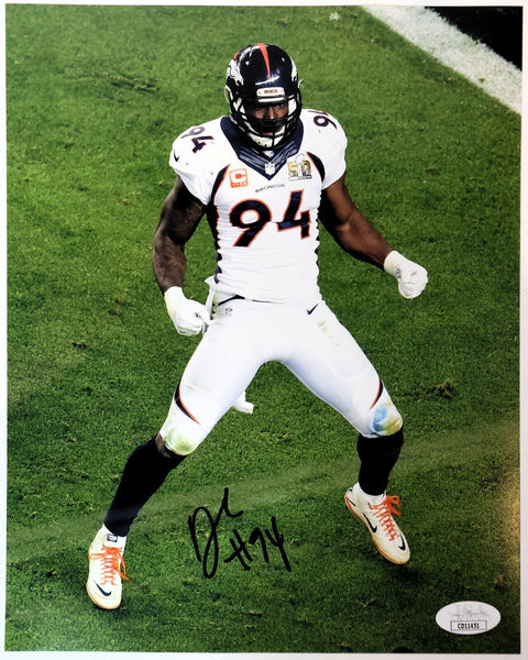 Demarcus Ware Autographed Broncos Super Bowl 50 8x10 Photo JSA COA