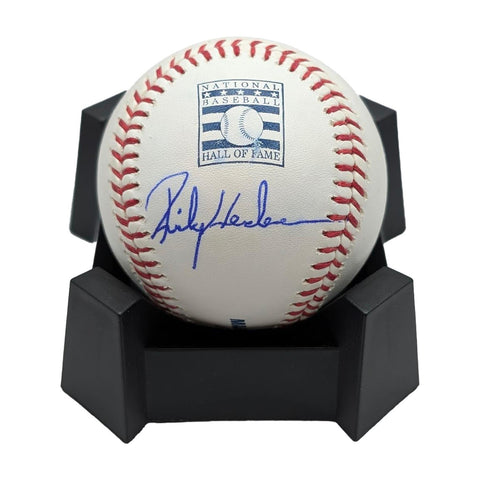 Rickey Henderson Autographed Rawling Authentic Hall Of Fame Baseball - Beckett