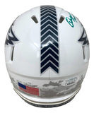 Quinyon Mitchell Signed Eagles Salute To Service Mini Speed Helmet JSA