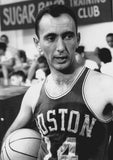 Bob Cousy Signed Boston Celtics Jersey (JSA) 6xNBA Champ /Point Guard 1950-1963