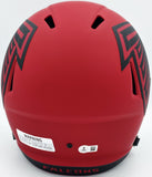 MICHAEL VICK AUTOGRAPHED FALCONS RAVE RED FULL SIZE HELMET BECKETT 243611