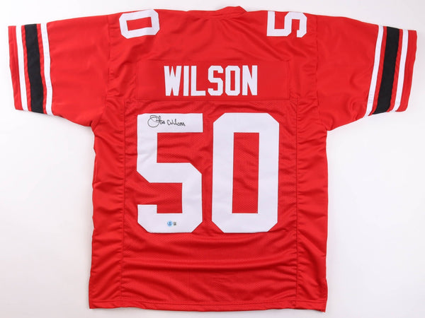 Otis Wilson Signed Louisville Cardinals Jersey (Beckett) Bears Super Bowl XX L.B