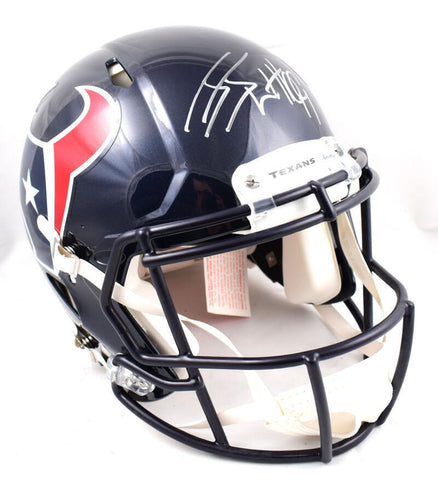 JJ Watt Autographed Houston Texans F/S Speed Authentic Helmet - Beckett W Holo