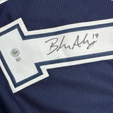 Framed Autographed/Signed Brandon Aubrey 35x39 Dallas Blue Jersey Beckett COA