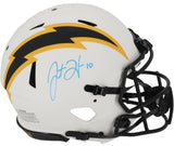 JUSTIN HERBERT Autographed Chargers Authentic Lunar Eclipse Helmet FANATICS