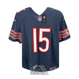 Rome Odunze Autographed Chicago Bears Nike Navy Football Jersey - Fanatics
