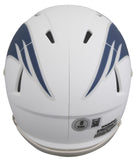 Patriots Randy Moss Signed 2025 On-Field Alt Speed Mini Helmet BAS Witnessed