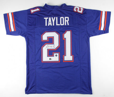 Fred Taylor Signed Florida Gators Jersey (Beckett QR) Jaguars RB (1998-2008)