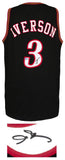 Allen Iverson Signed Black Custom Basketball Jersey - (BECKETT COA)