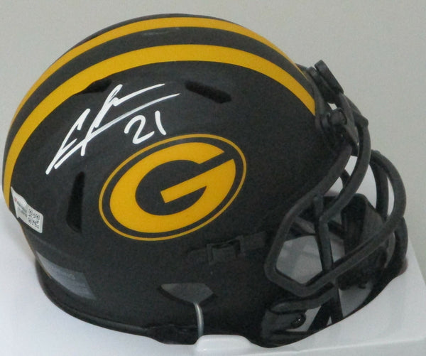 GB Packers CHARLES WOODSON Signed Riddell ECLIPSE Speed Mini Helmet AUTO - FAN